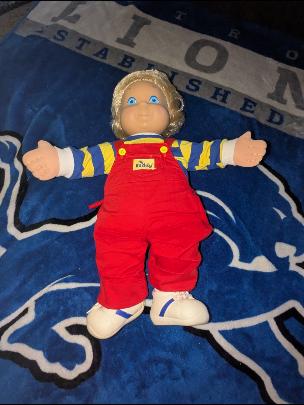 My Buddy Classic Plush Doll in Red Overalls